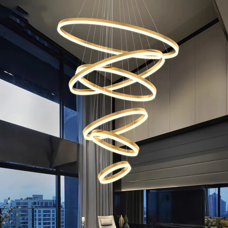 Afralia™ Modern LED Pendant Chandeliers for Home Decor and Indoor Lighting