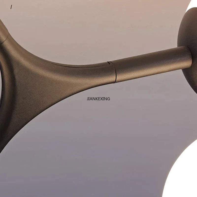 Afralia™ Glass Ball Ceiling Chandelier: Modern Lighting Fixture for Living Room Bedroom Center Table