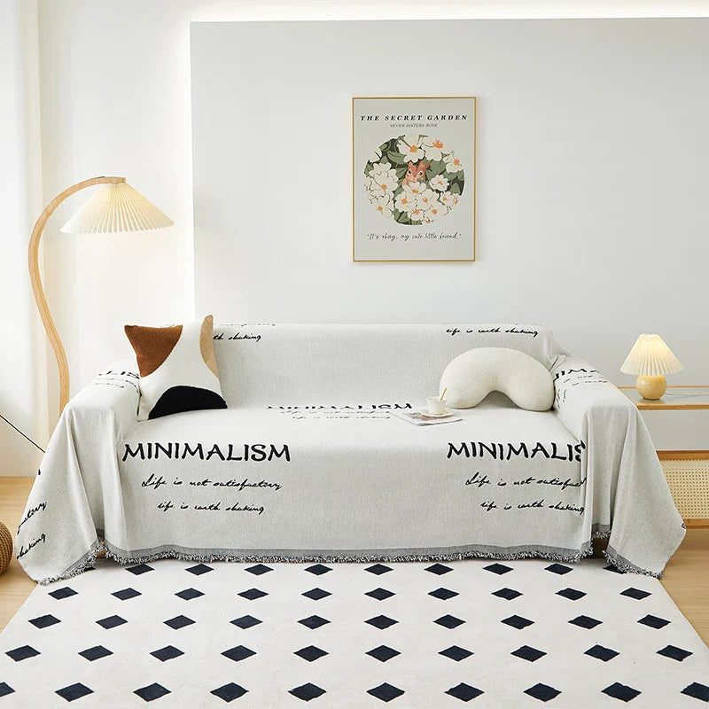 Afralia™ Chenille Sofa Cover: Thick, Non-slip Couch Towel for Pets and Kids