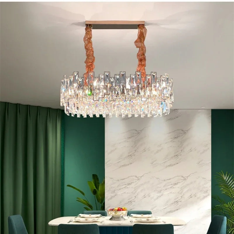 Afralia™ Modern Crystal Chandelier for High-End Living Room Decor Lighting