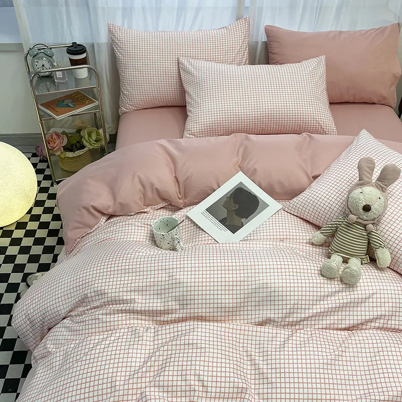 Afralia™ Geometric Pattern Bedding Sets: King & Queen Sizes, Smooth & Breathable Bedclothes