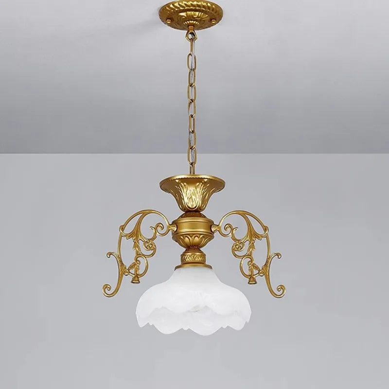 Afralia™ Industrial Loft Chandelier with Glass Lampshade Lighting Fixture