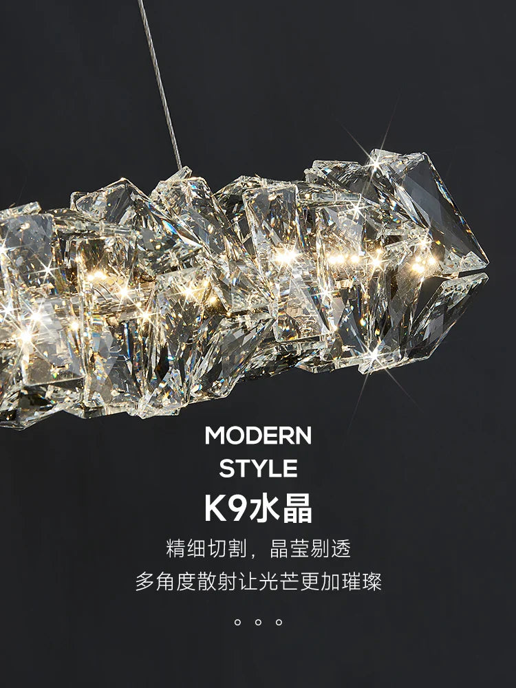 Afralia™ Crystal Ceiling Chandelier: Luxury Nordic LED Lighting Fixture for Restaurant, Bar, and Home