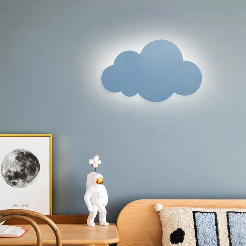 Afralia™ Cloud Wall Light: Modern Nordic LED Bedside Lamp for Children's Room