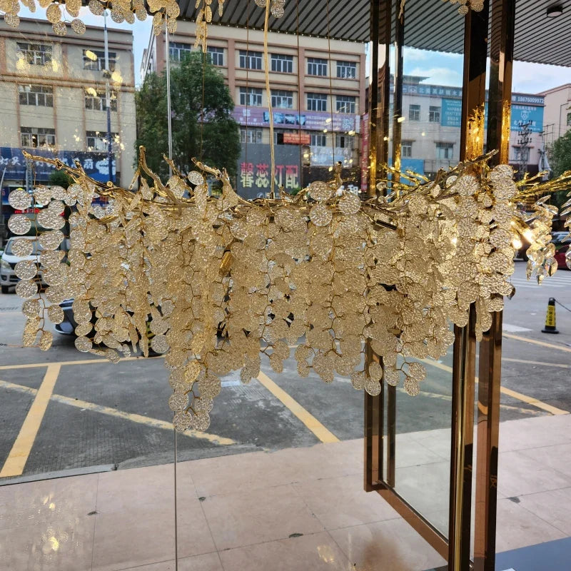 Afralia™ Crystal Pendant Chandelier: Elegant Lighting Fixture for Home, Dining Room, and Hotel