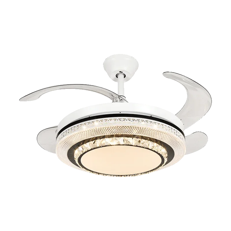 Afralia™ LED Ceiling Fan with Remote Control, Modern ABS Blades, 110V 220V