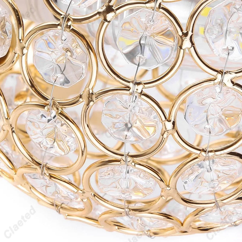 Afralia™ Crystal Wall Light: Elegant Bedroom Bedside Lamp E27 Sconce, European Design