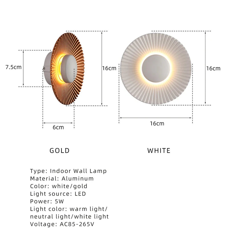 Afralia™ Modern Metal LED Wall Lamps for Hotel Restaurant Bedroom Corridor Decoration