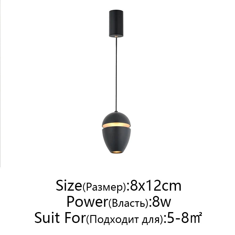 Afralia™ LED Pendant Lights: Modern Circular Ceiling Lamps for Bedside, Restaurant, and Bar counters