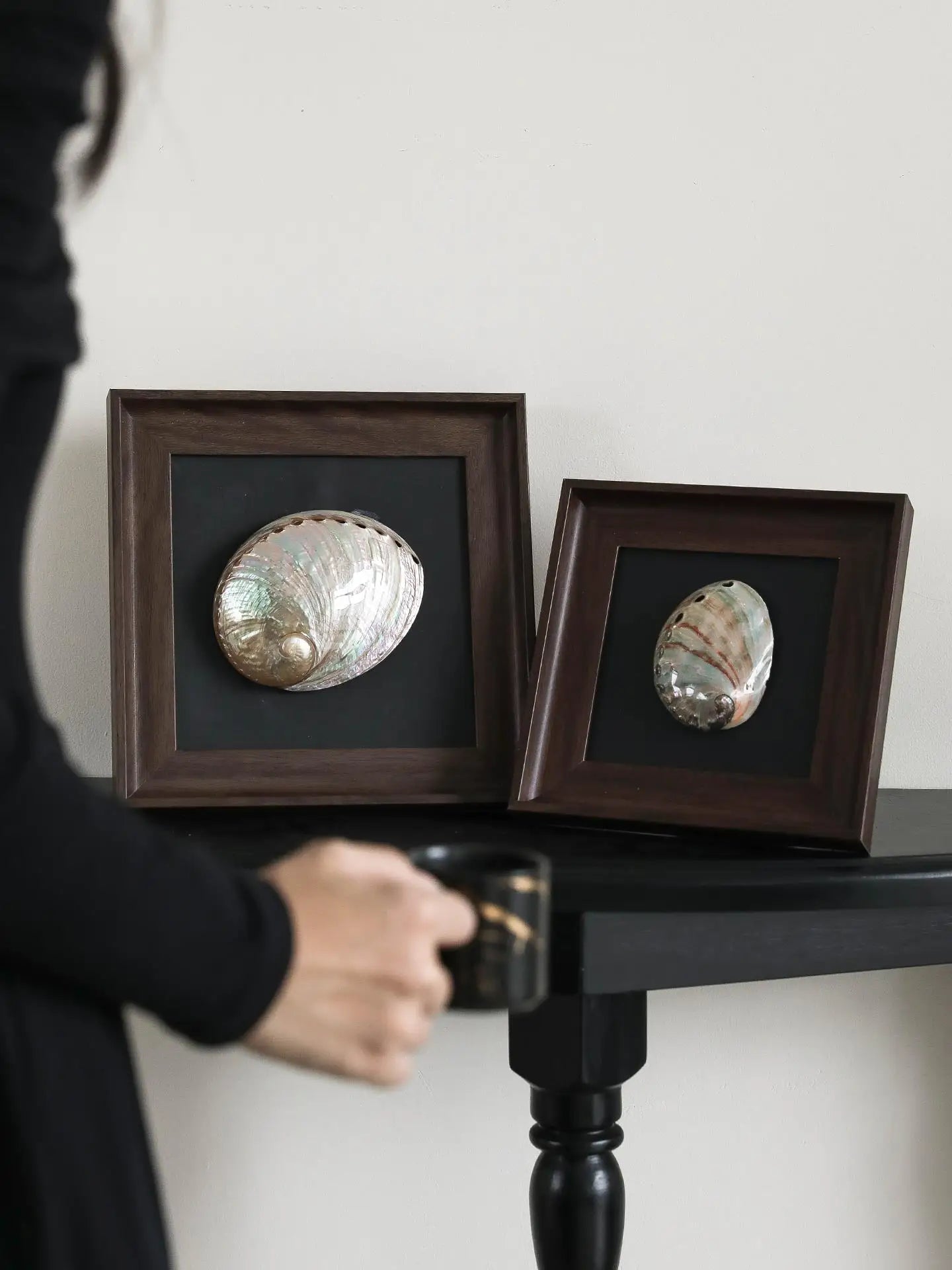 Afralia™ Conch Shell Decorative Painting Frame Pendant Wall Ornaments