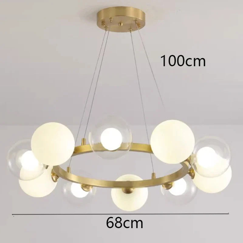 Afralia™ Modern Pendant Chandeliers for Dining Room, Indoor Hanging Ceiling Lights