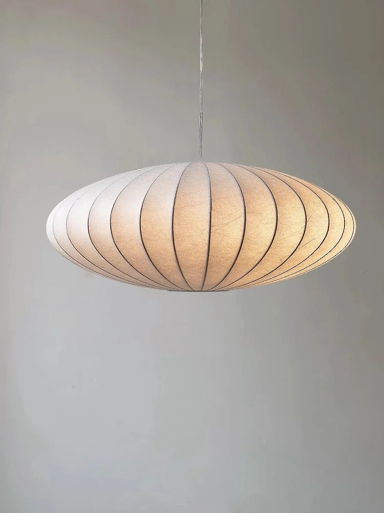 Afralia™ Nordic Silk Chandelier LED Pendant Light for Home Decoration