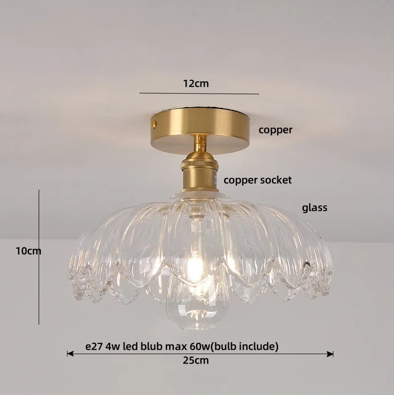 Afralia™ White Glass Ball LED Ceiling Lamp, Modern Nordic Flush Mount Lighting