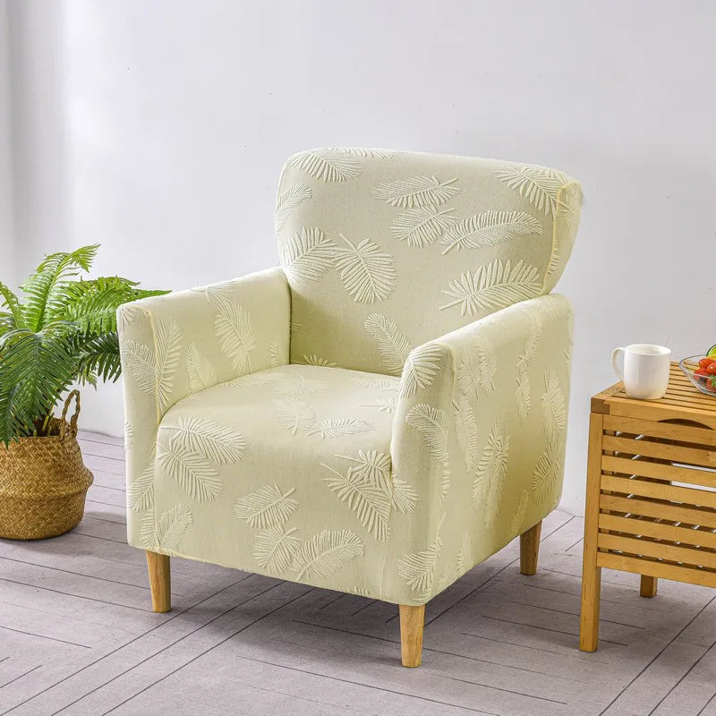 Afralia™ Stretch Fleece Accent Chair Cover - Solid Color Slipcovers for Sofa
