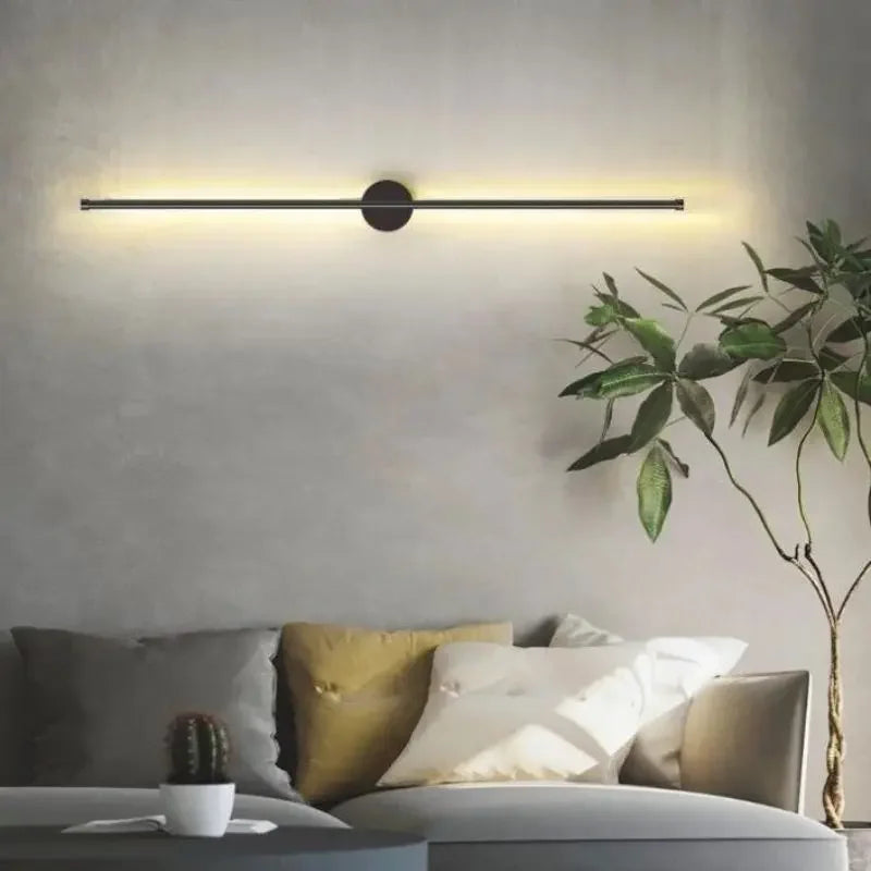 Afralia™ Linear Tube LED Wall Lamp Living Room Bedside Foyer Corridor Sconce Panel