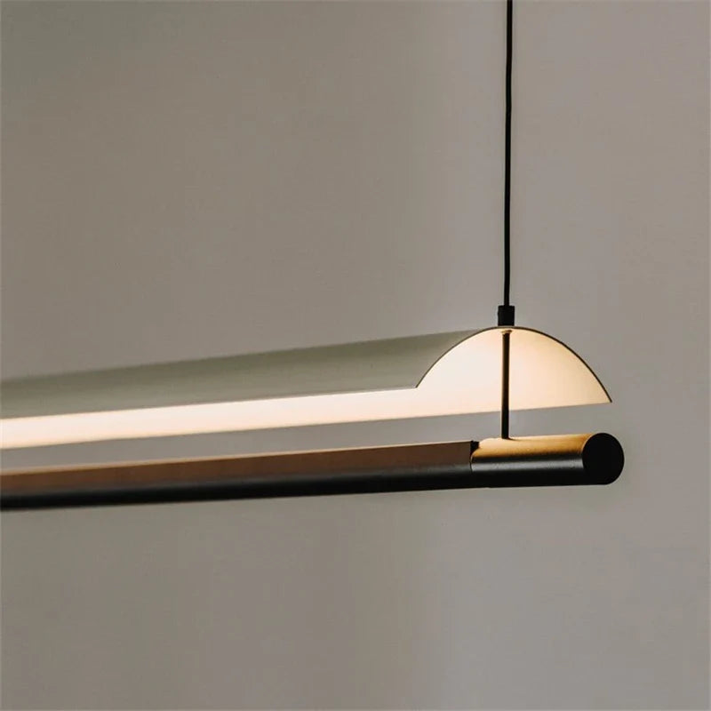 Afralia™ LED Iron Art Chandelier: Nordic Minimalist Design with Long Lights for Office