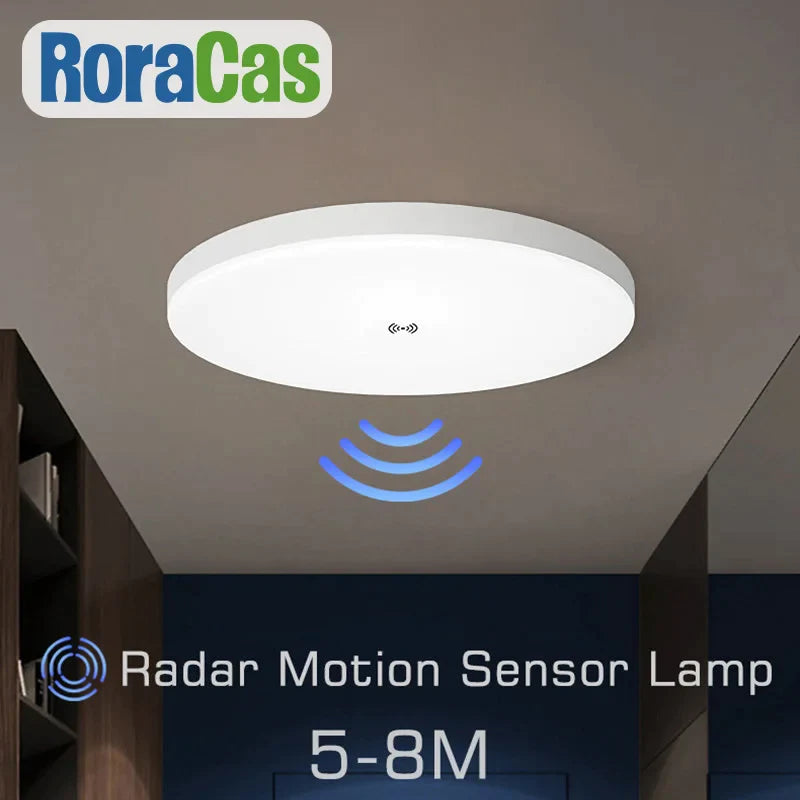 Afralia™ LED Ceiling Lamp with Radar Motion Sensor | Smart Home Lighting 24W 36W 30cm