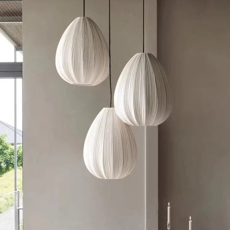 Afralia™ Fabric LED Pendant Lights Bar Chandelier Dining Room Decor Lighting