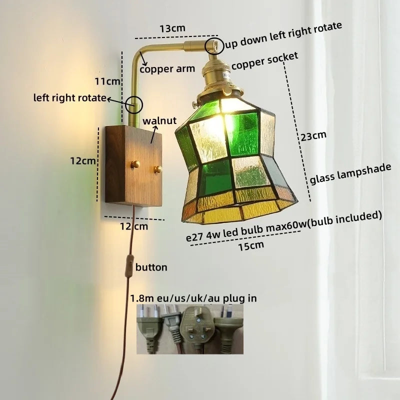 Afralia™ Nordic LED Glass Wall Lamps for Bathroom Living Room Bedroom Stair Light Fixtures