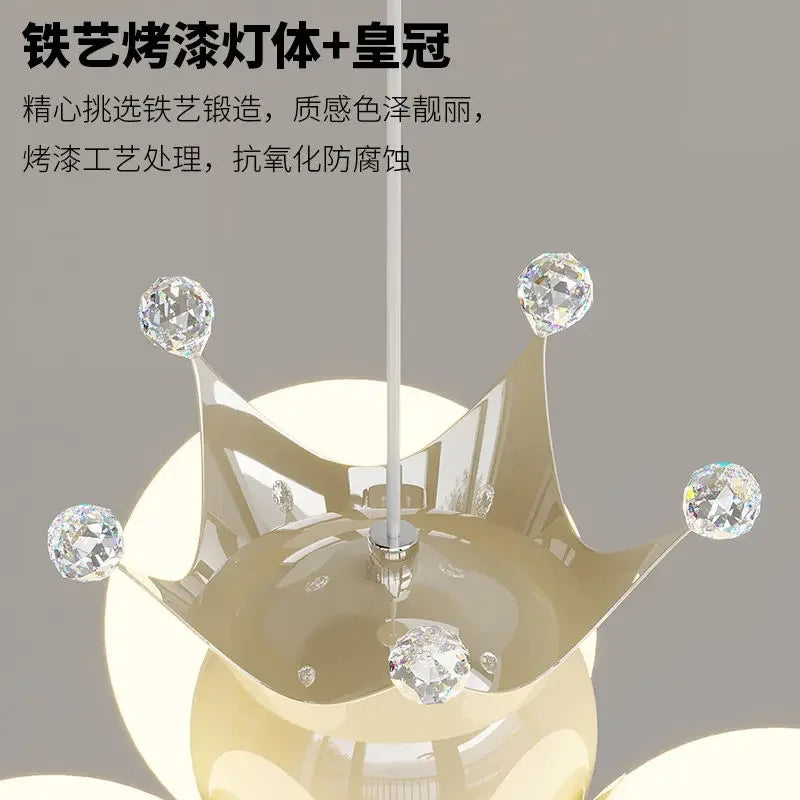 Afralia™ Nordic LED Chandelier Pendant Light for Children's Room, Bedroom, Dining Room