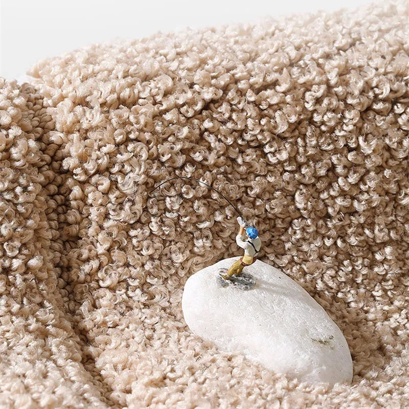 Afralia™ Geometric Flocked Bath Mat Thicken Super Absorbent Anti-slip Bathroom Rug.