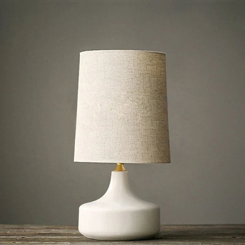 Afralia™ Modern Ceramic Table Lamp with LED Light for Living Room & Bedroom Décor