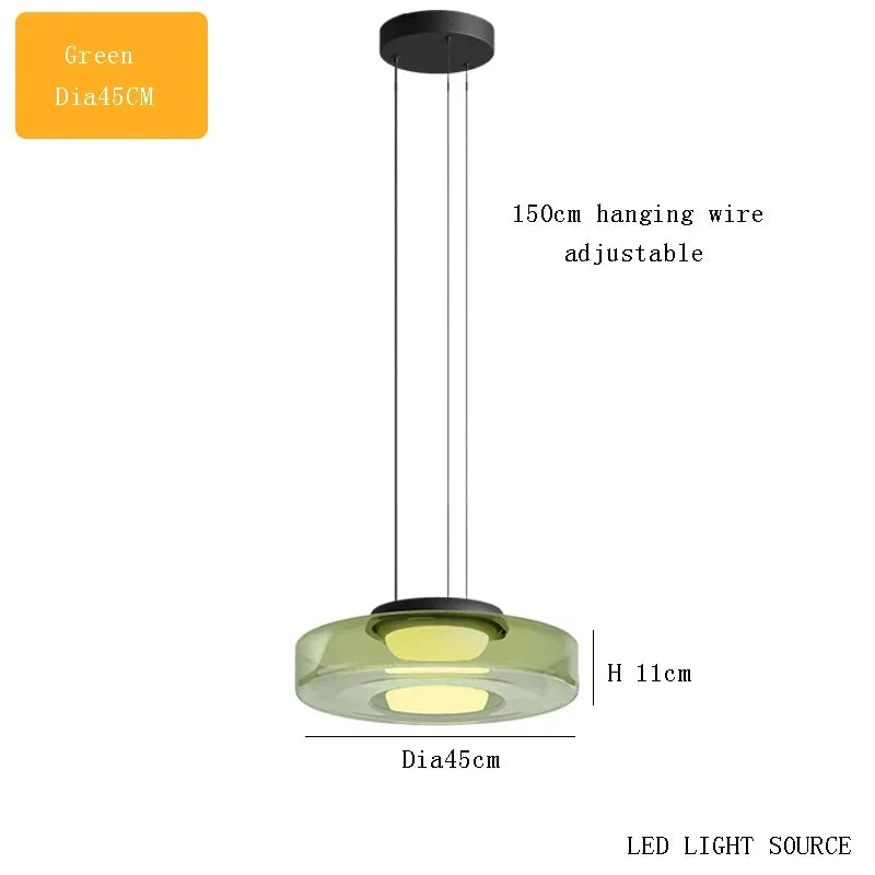 Afralia™ BOHEMIA Glass Pendant Light - Danish Design for Kitchen Island Dining Bedroom Tables