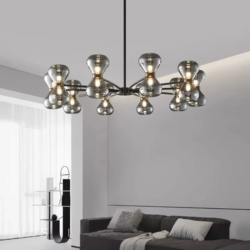 Afralia™ LED Pendant Chandelier: Stylish Ceiling Lamp for Bedroom, Living Room Decor