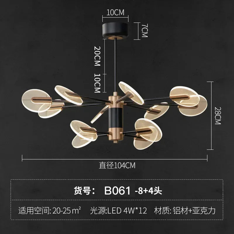 Afralia™ Acrylic LED Ceiling Chandelier: Modern Nordic Design for Luxury Living Room and Bedroom Lighting