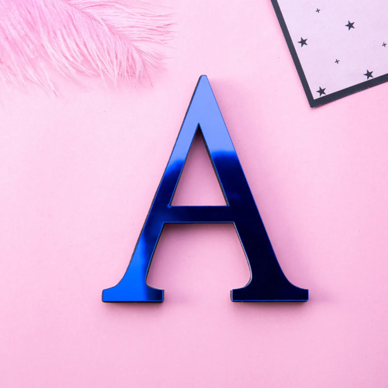 Afralia™ 3D Mirror Alphabet Letters Wall Decor for Home, Parties, and Weddings