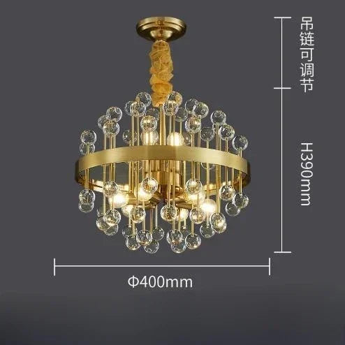 Afralia™ Luxury Glass Chandelier LED Pendant Light for Living Room, Bedroom, and Restaurant