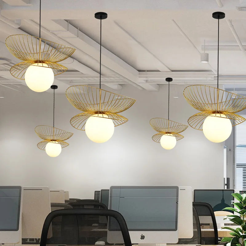 Afralia™ Nordic Iron LED Pendant Lights | Industrial Loft Art Chandeliers