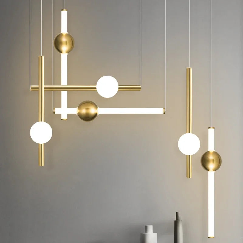 Afralia™ Minimalist Glass Chandelier Collection