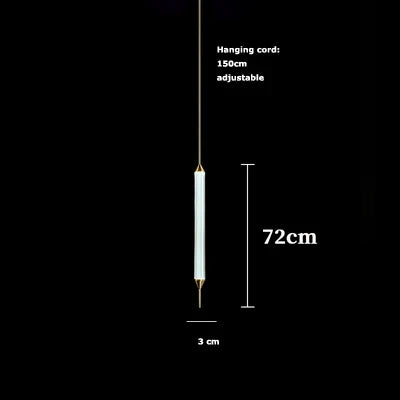 Afralia™ Glass Tube LED Chandelier: Nordic Minimalist Lighting for Living Room and Bedroom Decor