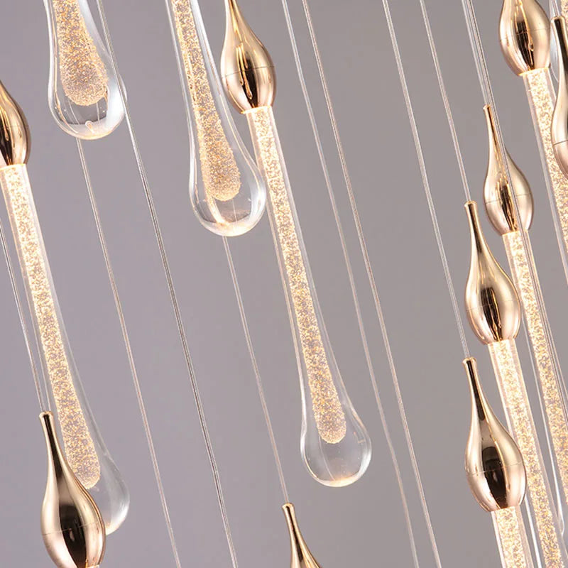 Afralia™ Crystal Water Drop Chandeliers: Modern Luxury LED Lighting for Bedroom, Bar & Decor