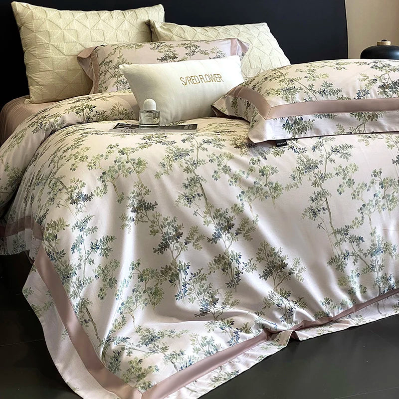 Afralia™ Silky Soft Breathable Luxury Bedding Set in Lyocell Cotton, Queen King Size