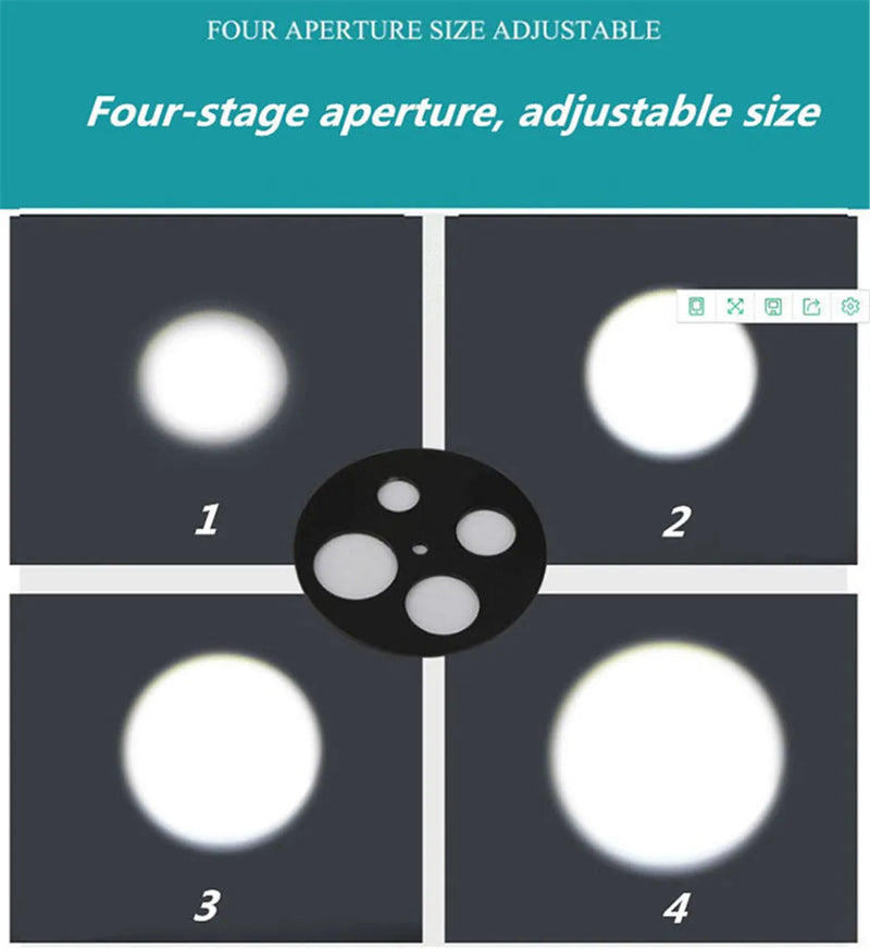 Afralia™ Wireless Dimmable Track Spotlights with 4 Aperture Dimming