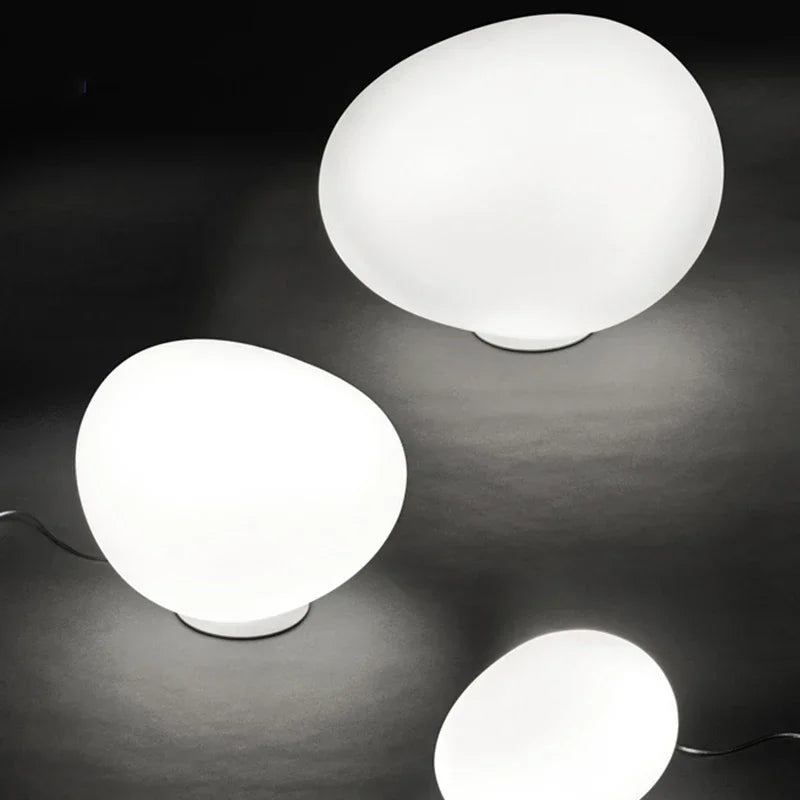 Afralia™ Glass Floor Lamp for Living Room Bedroom Study Desk Decor Light