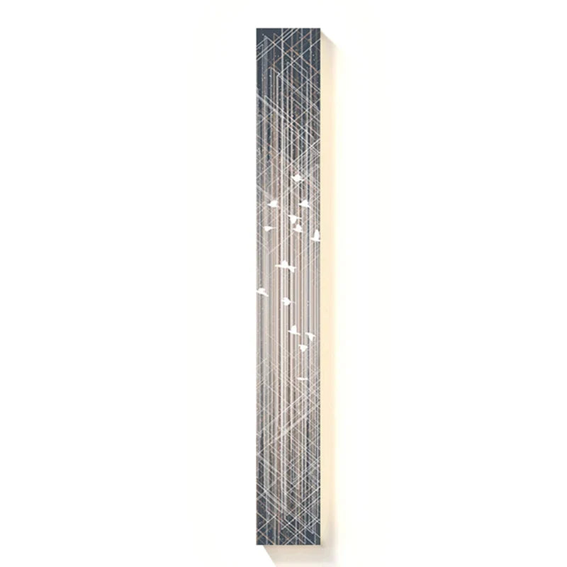 Afralia™ LED Indoor Painting Decoration Strip Wall Hanging Lamp for Living Room & Hotel