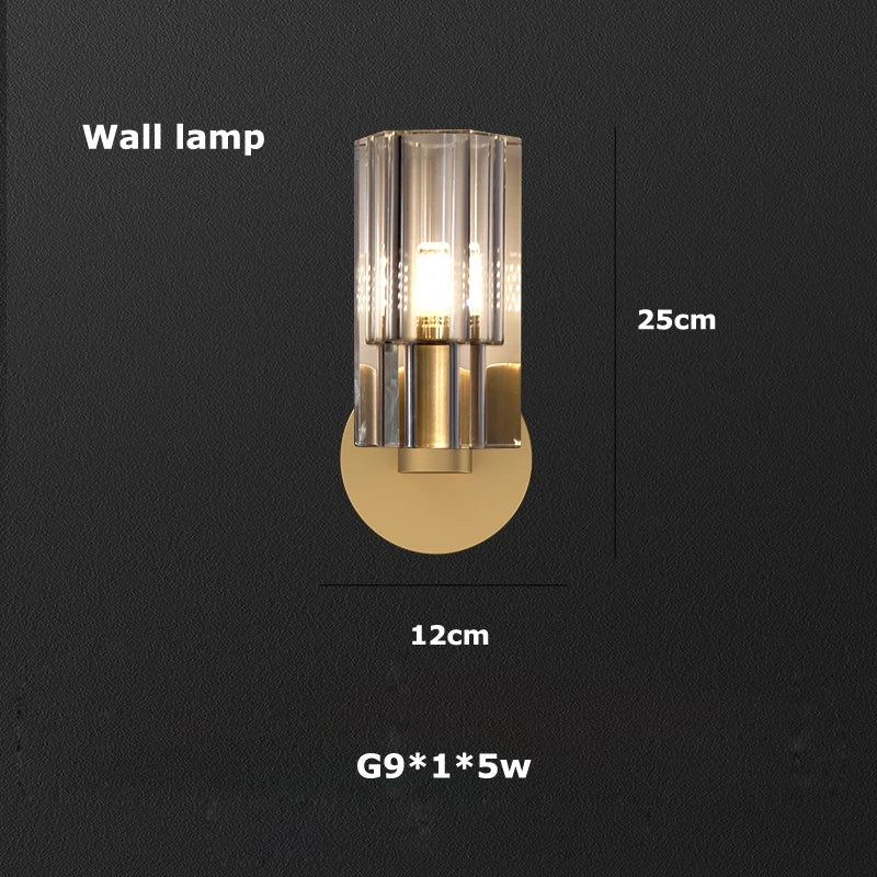 Afralia™ Crystal Black Gold Luxury LED Hanging Pendant Light for Living Room