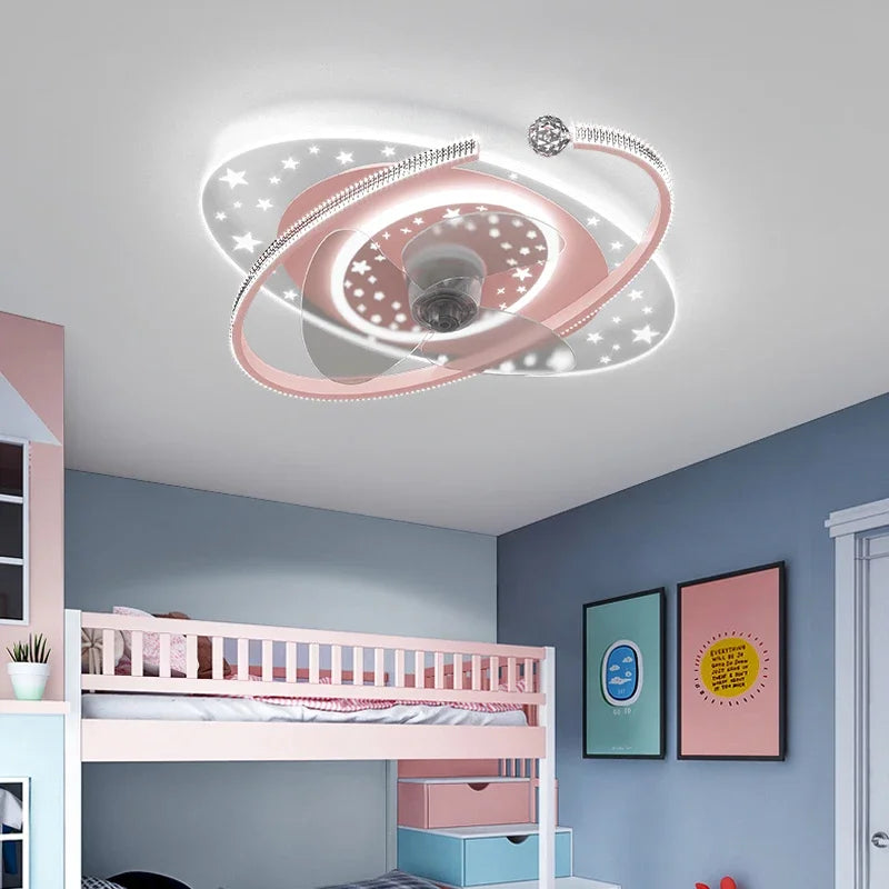 Afralia™ Ceiling Fan Light with 360° Rotation - Quiet & Stylish for Home Décor