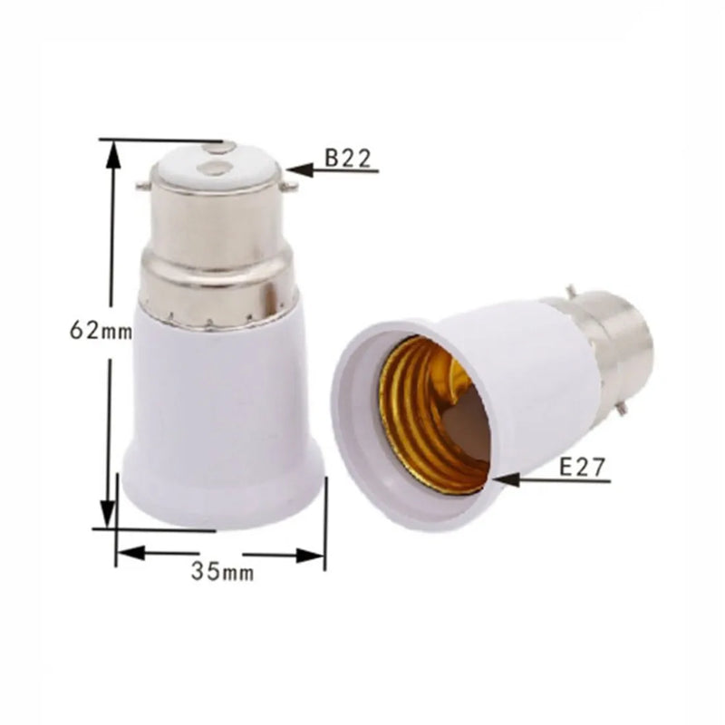 Afralia™ B22 to E27/E14 to E27 Lamp Base Converter- Home Light Socket Adapter