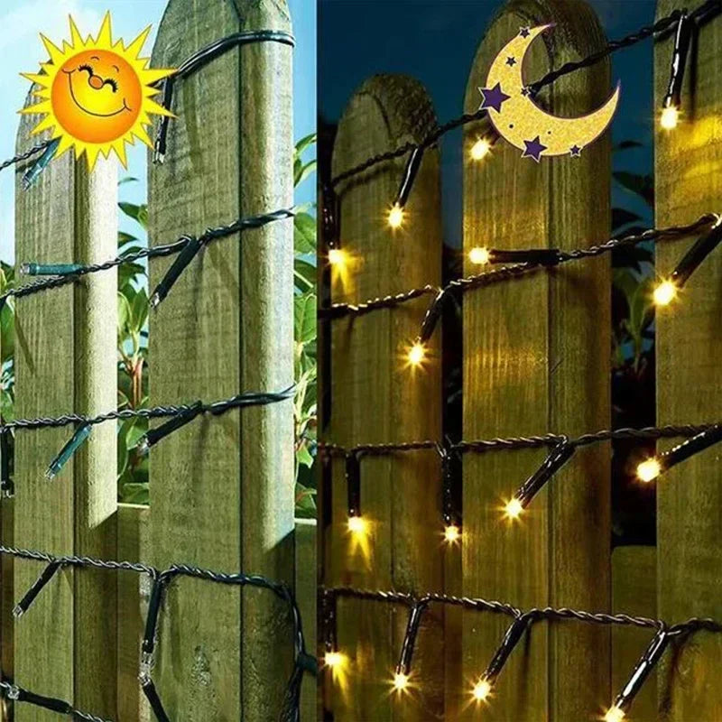 Afralia™ Solar Fairy String Lights for Outdoor Christmas Party Home Decor