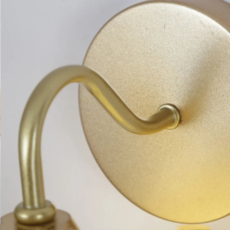 Afralia™ LED Glass Wall Sconce Pull Chain Switch Modern Stair Light Fixtures