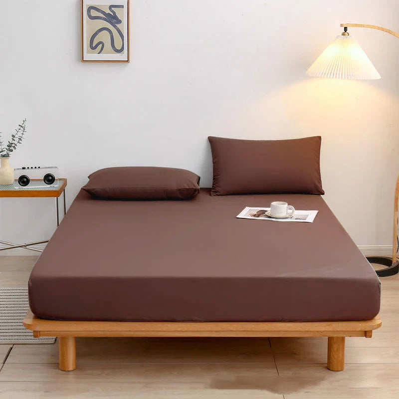 Afralia™ Soft Skin-Friendly 360° Fitted Bed Sheet with Elastic Band - Durable & Dapper