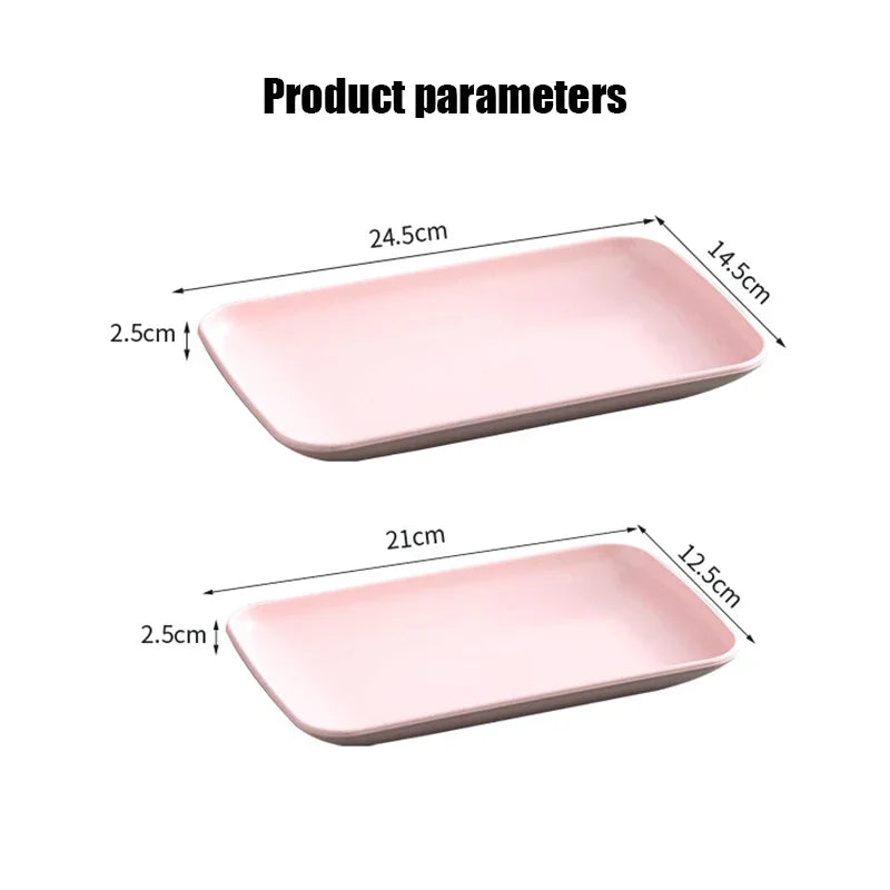 Afralia™ Wheat Straw Plate Set: Unbreakable Reusable Dinner Dishes, Bone Collection Tableware
