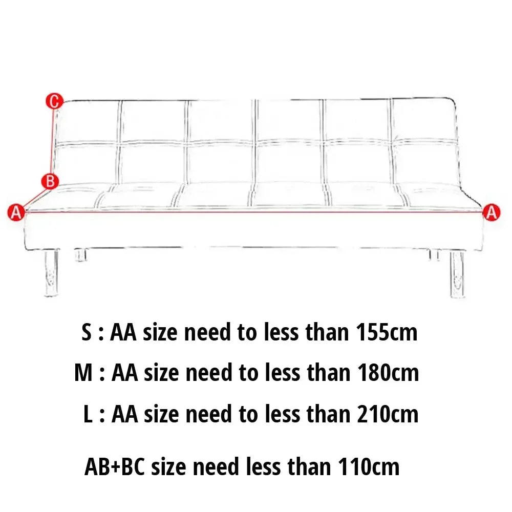 Afralia™ Stretchy Futon Sofa Cover for Sofa without Armrests