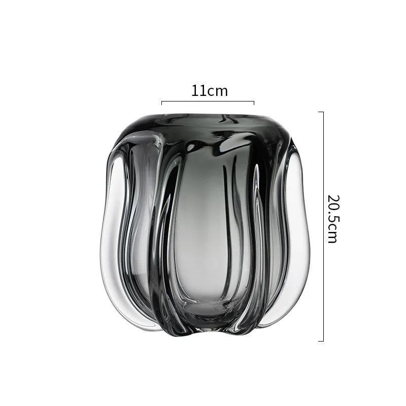Afralia™ Glass Vase for Hydroponics & Flower Arrangement - Home Decor Accent