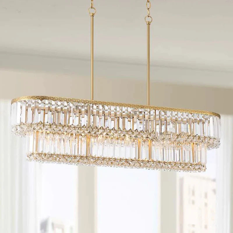 Afralia™ Crystal Round Pendant Lights: Luxury Nordic Living Room Decoration
