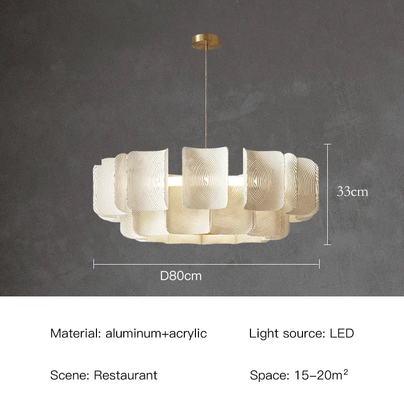 Afralia™ LED White Ceiling Chandelier Dimmable Pendant for Modern Luxury Living and Dining Rooms